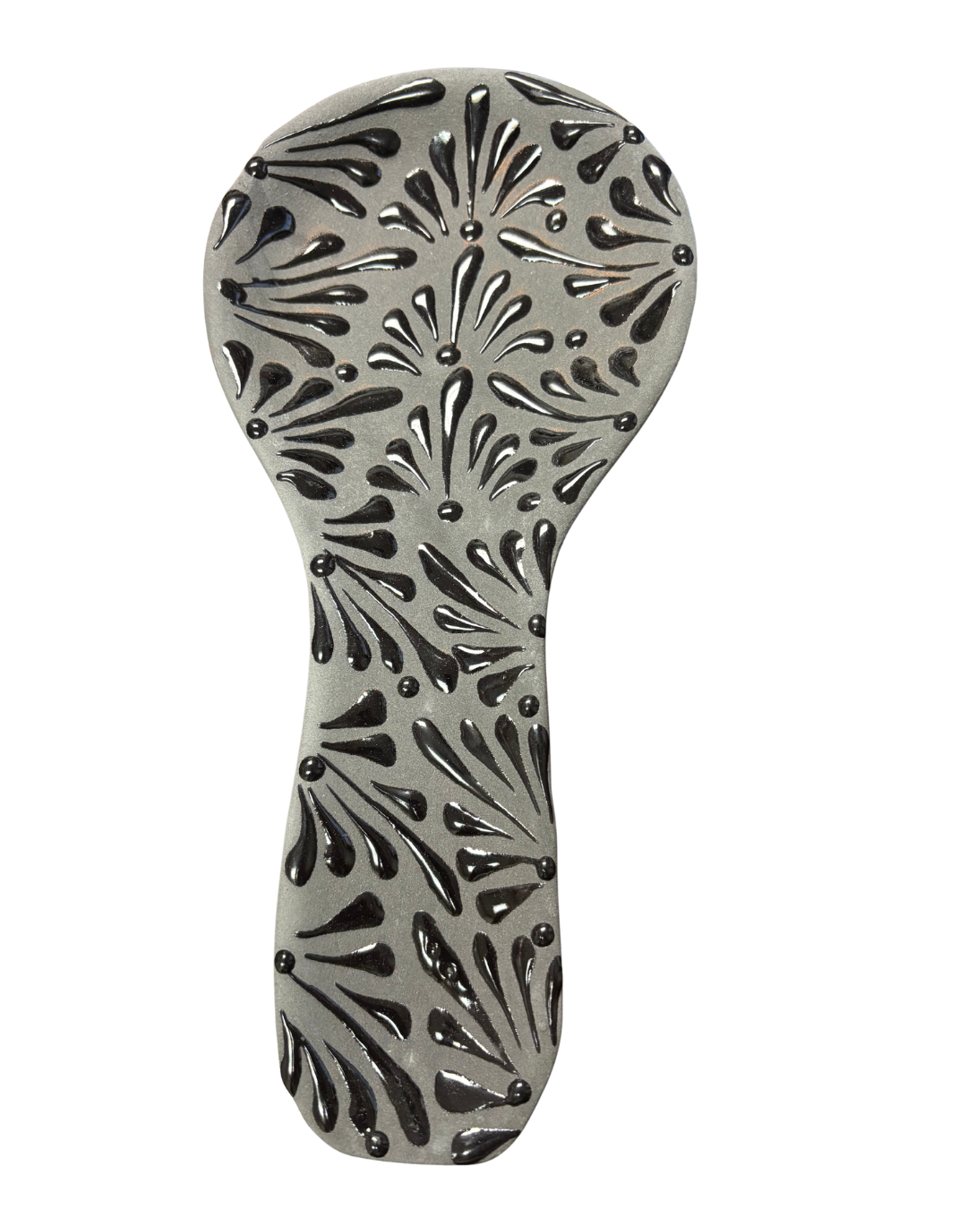 PORTA CUCHARA DECORADO NEGRO