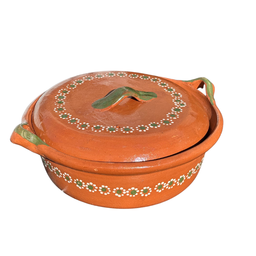 CAZUELA DE BARRO CON TAPA 2KG